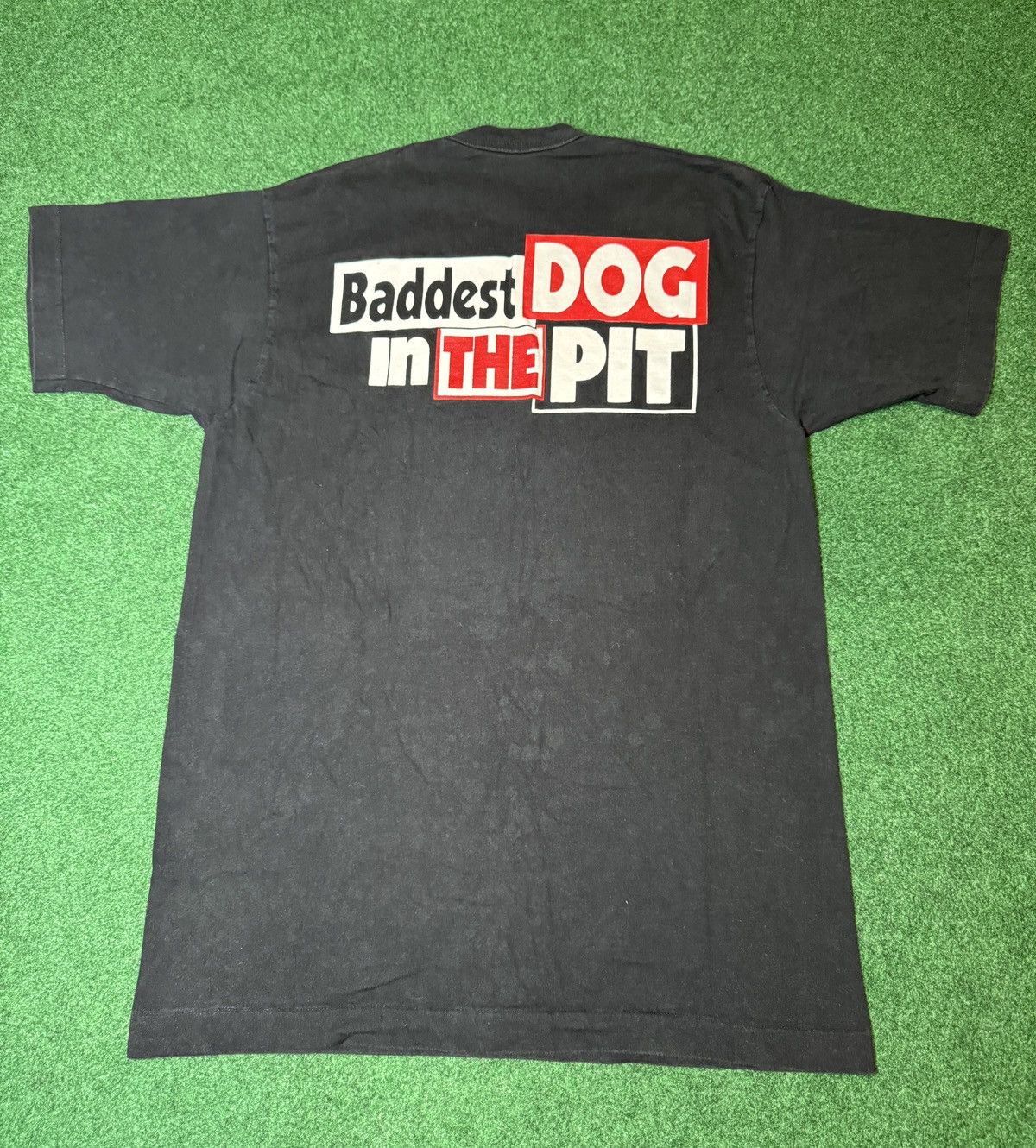 Fruit Of The Loom × Vintage Vintage 90s Red Dog Nascar Baddest In The Pit Mosh T Shirt Size US L / EU 52-54 / 3 - 4 Thumbnail