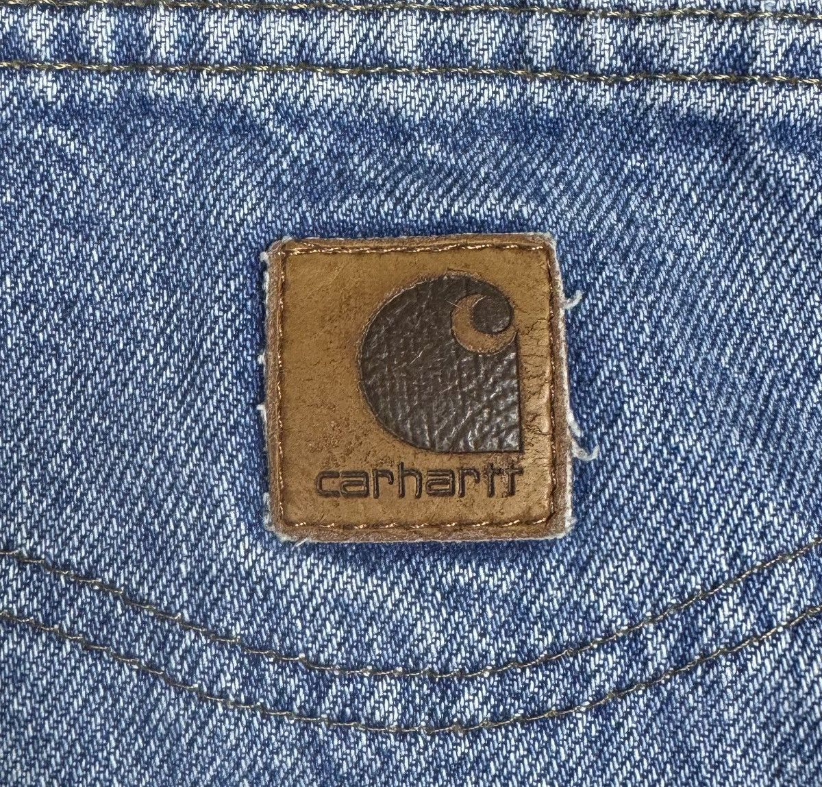 Carhartt 1990s Carhartt B 18 DST Vintage Straight Denim Jeans Size US 36 / EU 52 - 7 Thumbnail