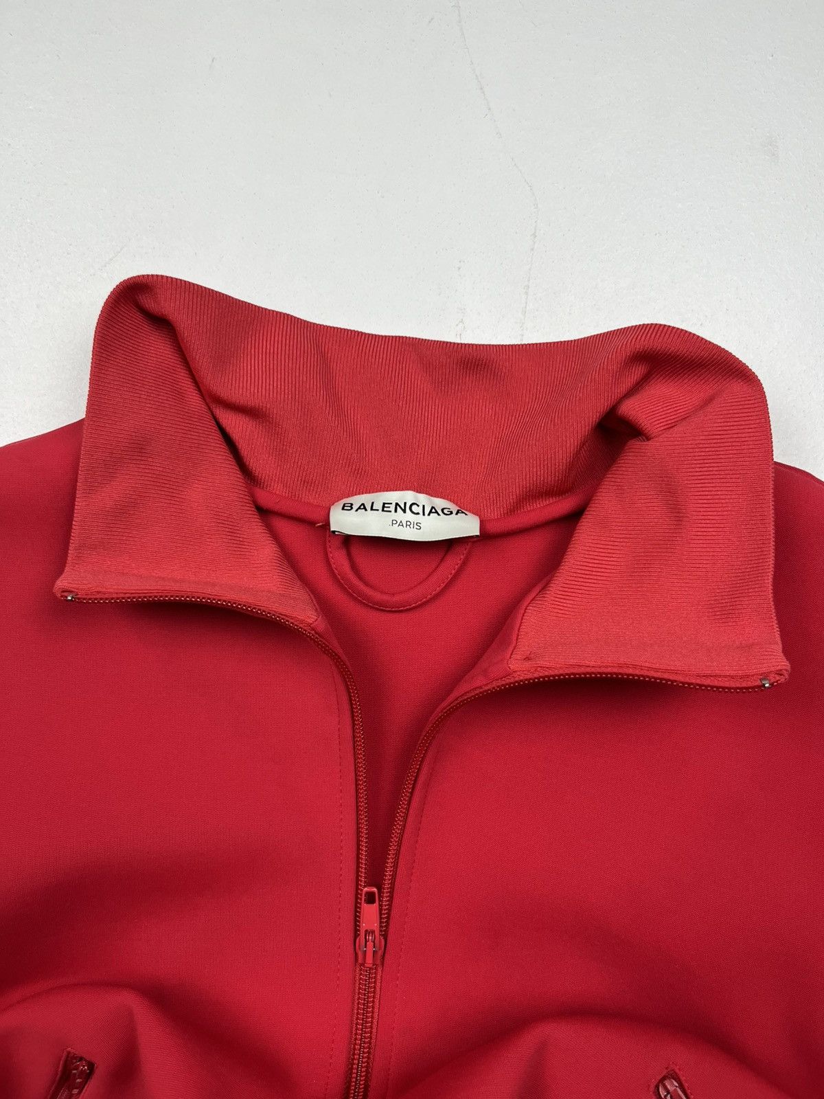 Balenciaga Balenciaga FW16 Asymmetric Red Zip Jacket – Runway Piece Size S / US 4 / IT 40 - 10 Thumbnail