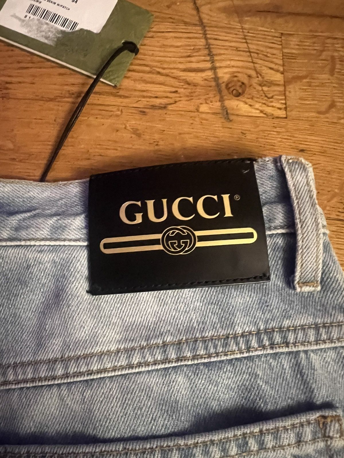 Gucci Gucci denim jeans eco washed love parade patch 34 NWT Size US 34 / EU 50 - 12 Thumbnail