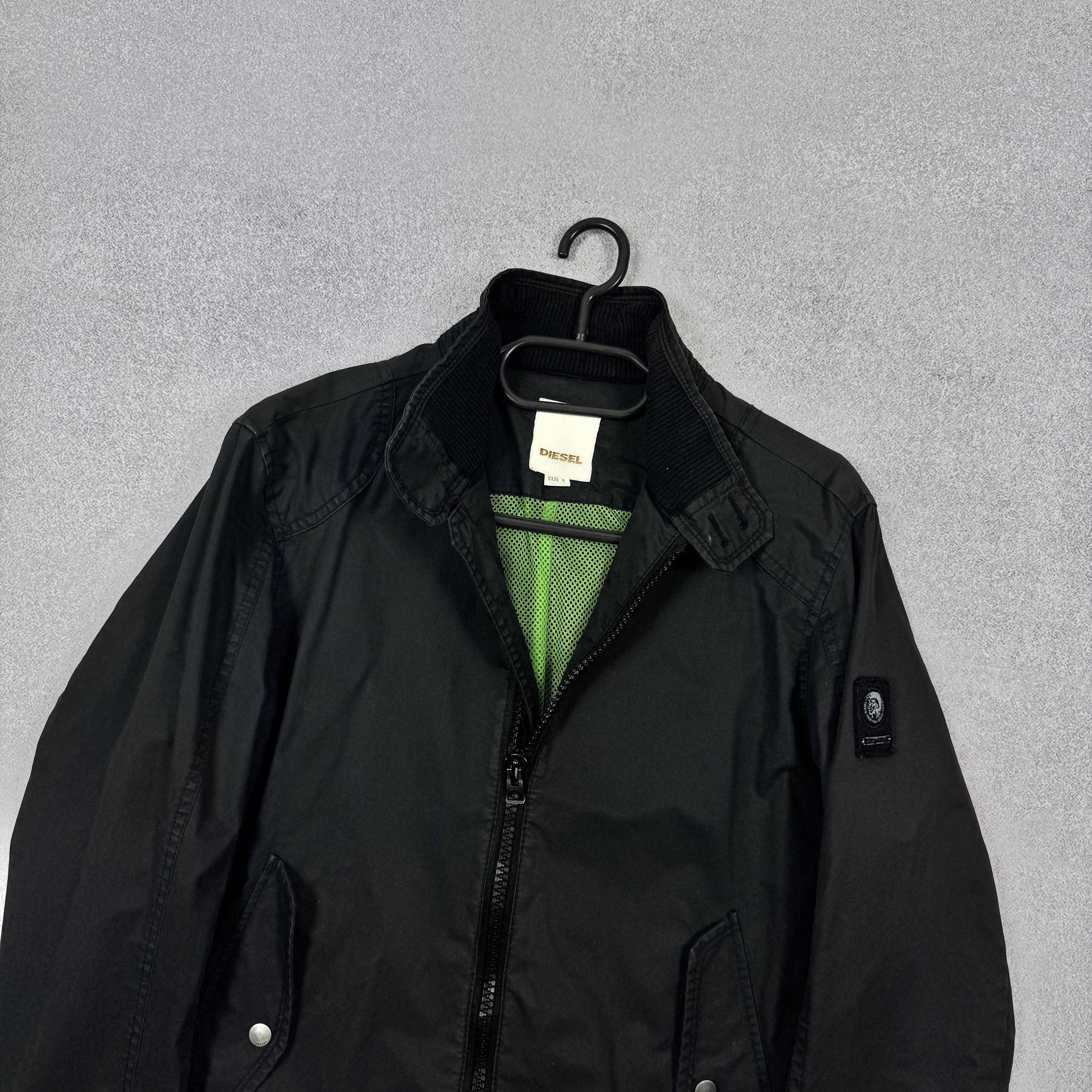 Diesel Men`s DIESEL Black Cotton Bomber Jacket Size S-M Size US S / EU 44-46 / 1 - 3 Thumbnail