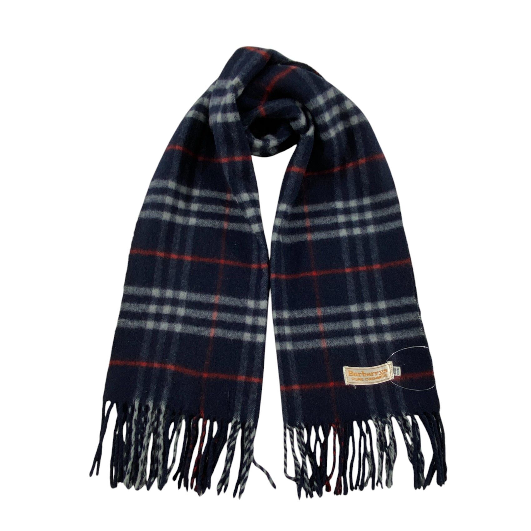 Burberry × Vintage Burberry Scarf / Muffler / Neckwear - WW1644 Size ONE SIZE - 1 Thumbnail
