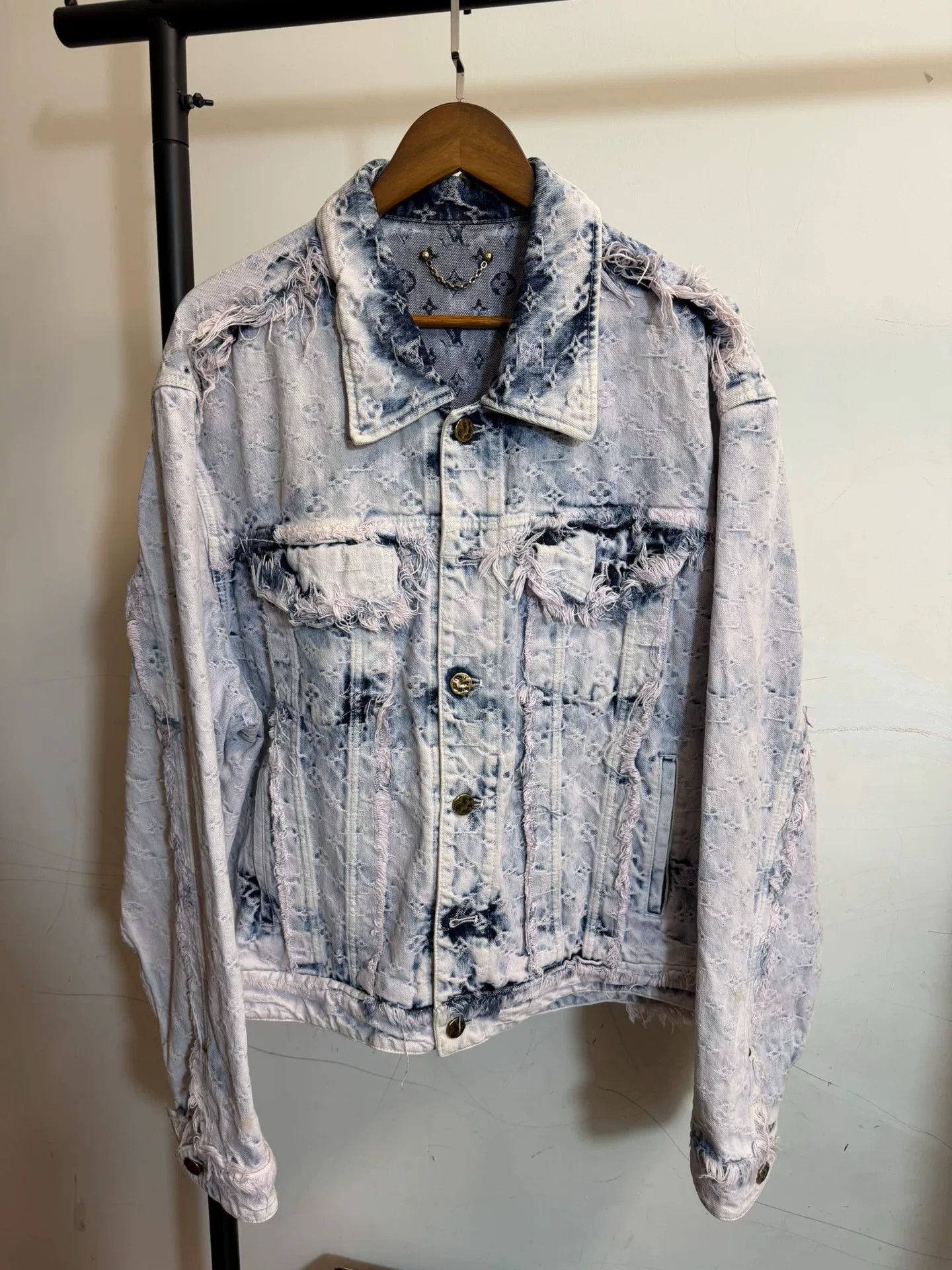 Louis Vuitton Louis Vuitton Monogram Fringe Denim Jacket 52 Size US L / EU 52-54 / 3 - 1 Thumbnail