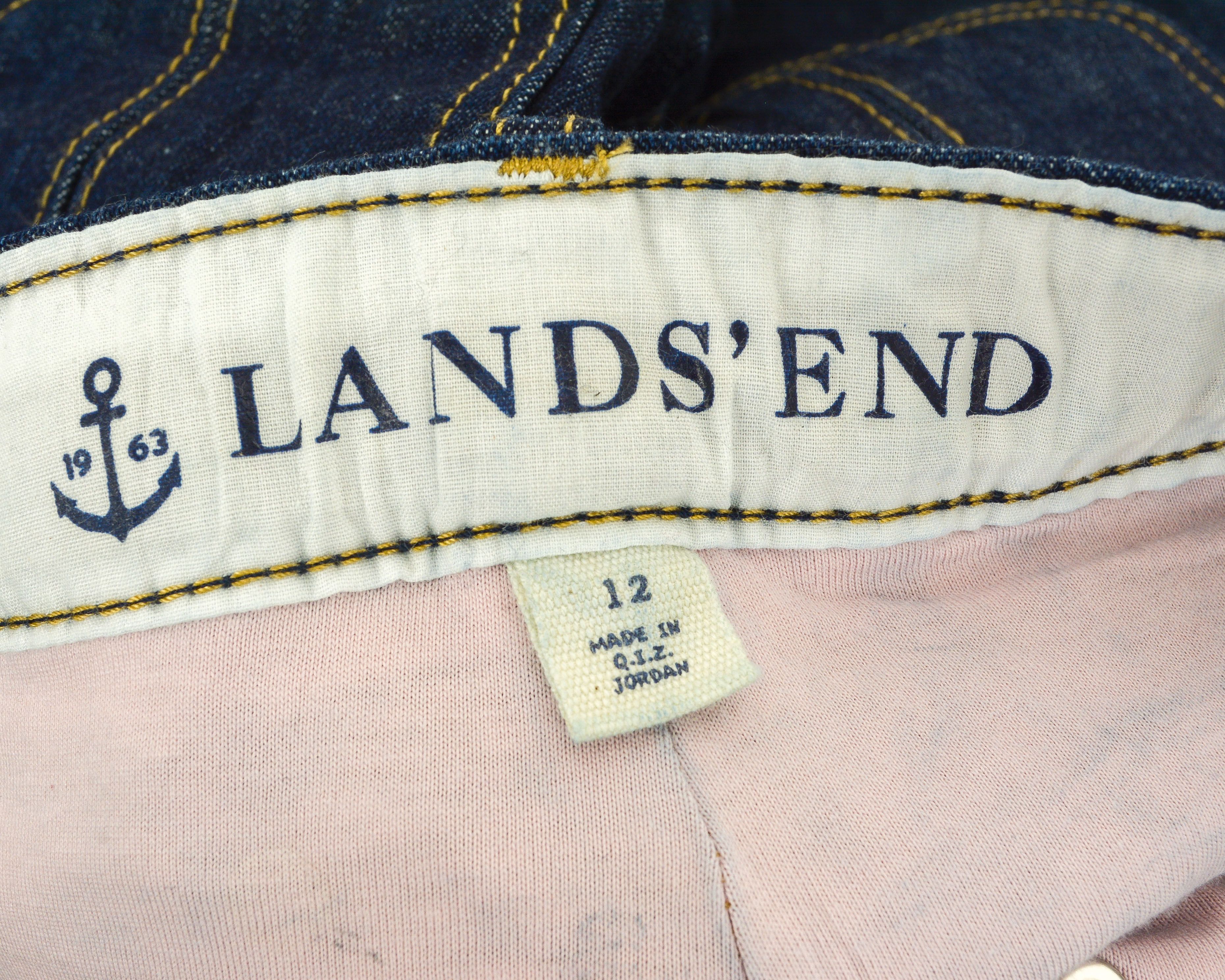 Lands' End Women US 12 Jeans Pants Trousers Bootcut UK 16 Bottoms Size 34" / US 12 / IT 48 - 4 Thumbnail