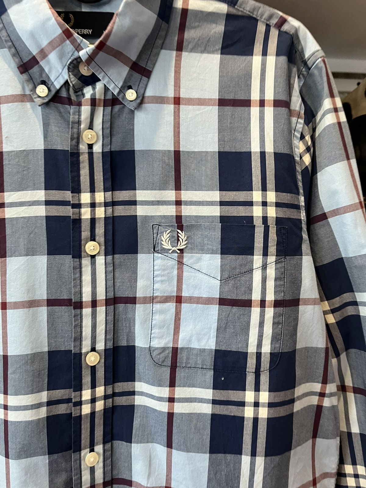Fred Perry Vintage Fred Perry Plaid Shirt Size M Y2K Size US M / EU 48-50 / 2 - 6 Thumbnail