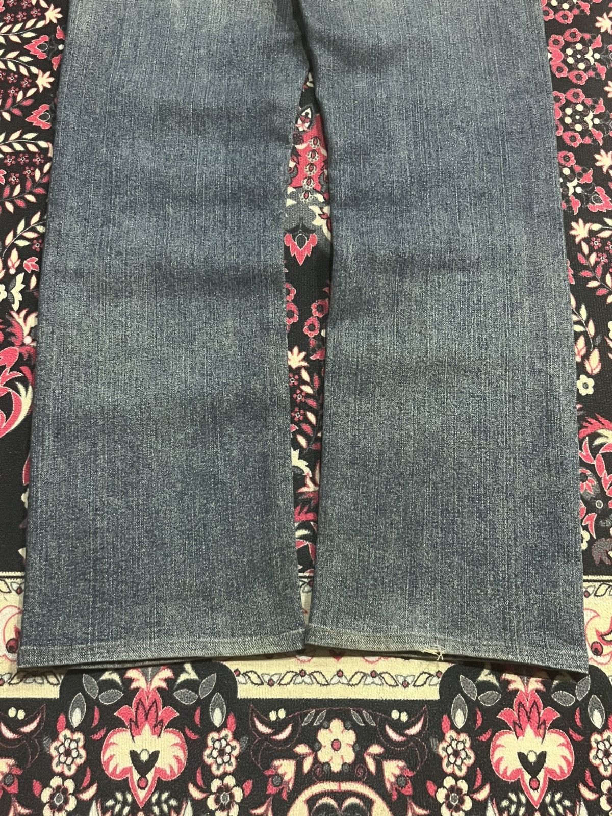 Burberry Vintage Burberry Black Label Blue Faded Washed Straight Jean Size US 30 / EU 46 - 12 Thumbnail