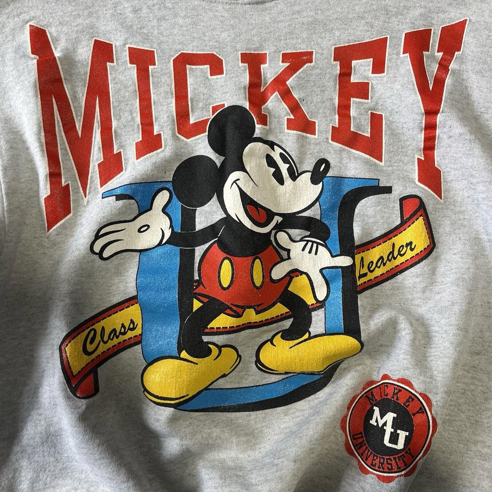Mickey Mouse Mickey & Co Class Leader MU University Gray Sweatshirt Size US 34 / EU 50 - 3 Thumbnail