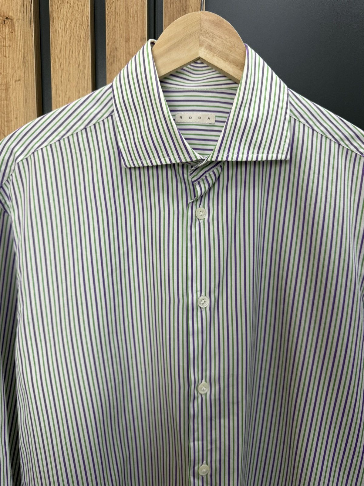 Other RODA Striped Cotton Shirt Men’s Size 42 16 1/2 Size US L / EU 52-54 / 3 - 2 Thumbnail