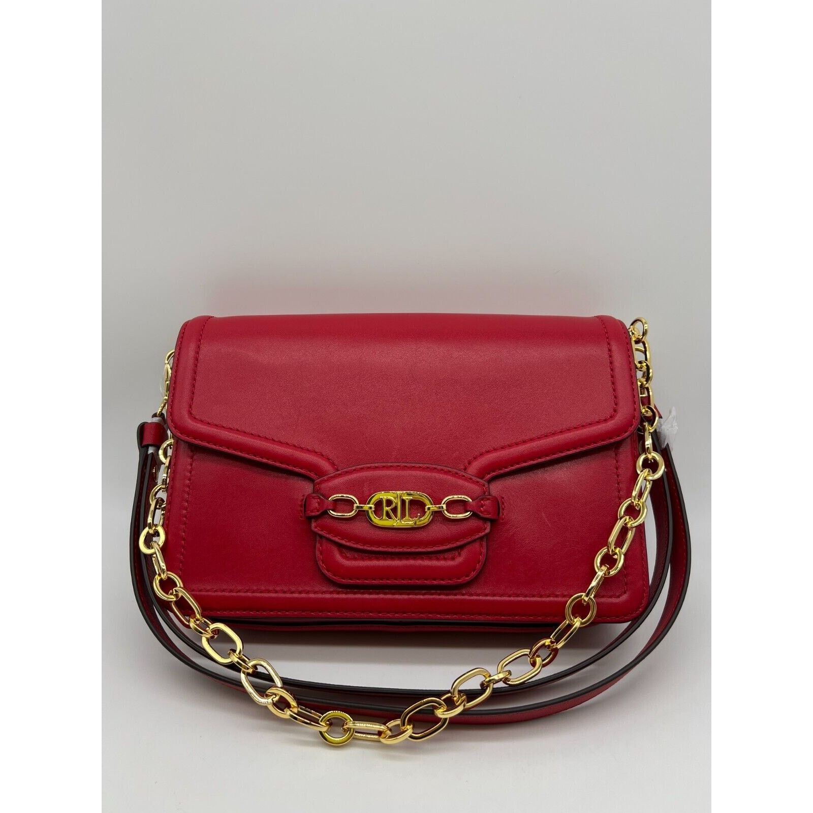 Lauren Ralph Lauren Lauren Ralph Lauren Holiday Red Leather Women Shoulder Bag Size ONE SIZE - 8 Thumbnail