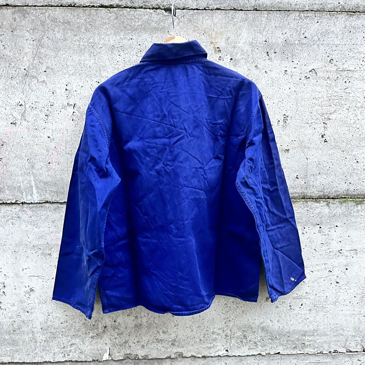 Le Laboureur × Massimo Osti × Vintage Vintage 90s Workwear Faded Navy Chore Jacket L EU Military Size US L / EU 52-54 / 3 - 5 Thumbnail