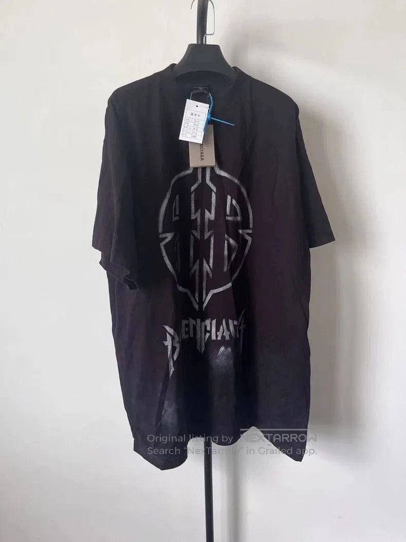 Balenciaga Balenciaga Logo Print Short Sleeve T. Size US M / EU 48-50 / 2 - 1 Thumbnail