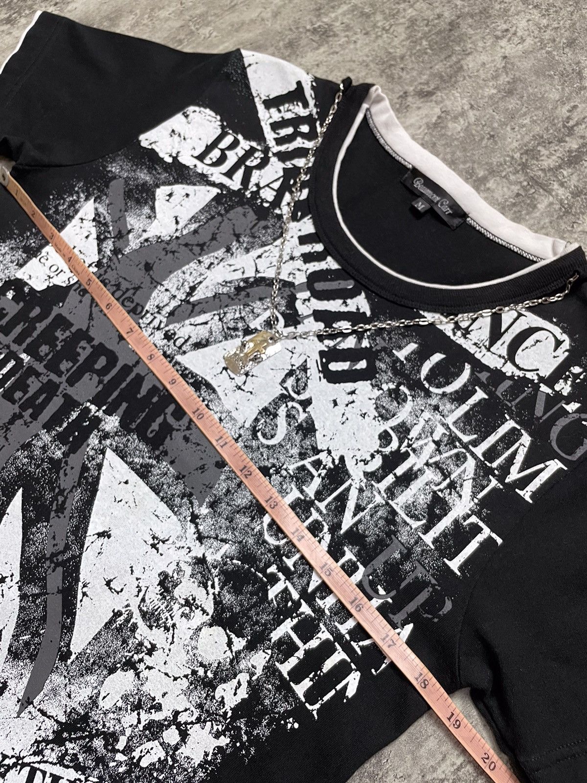 Hysteric Glamour Y2K Beaumont Carr Poem Punk Grunge Style With Cross Necklace Size US M / EU 48-50 / 2 - 12 Thumbnail