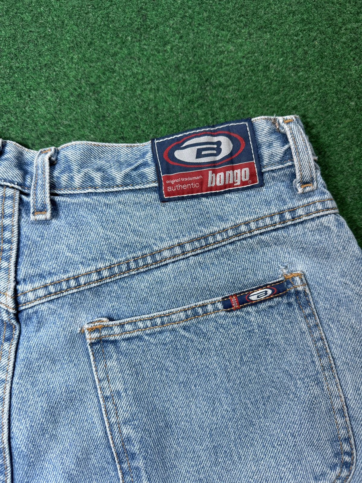 Vintage Vintage 90s Y2K Bongo Jorts Jnco Style Grunge Denim Shorts Size 31" - 2 Thumbnail