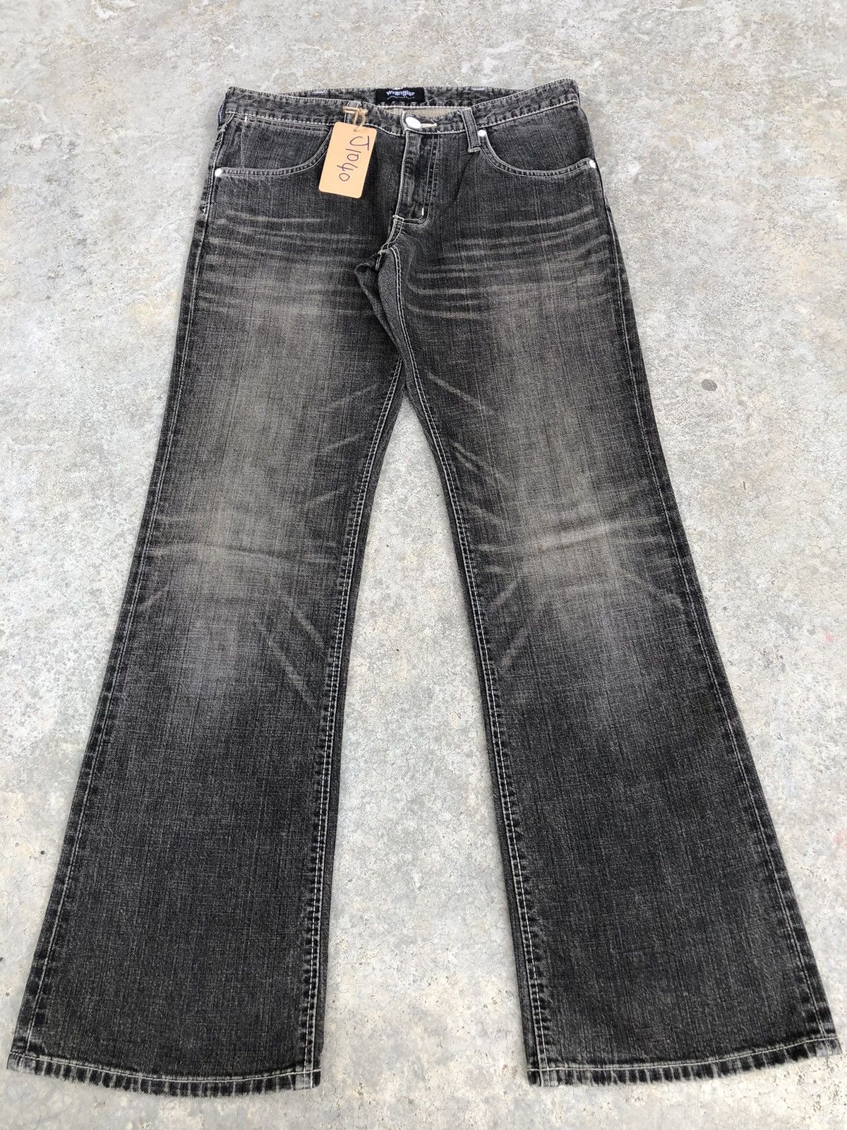 If Six Was Nine Y2k Wrangler Flared Jeans Distressed Jeans Size US 32 / EU 48 - 1 Thumbnail