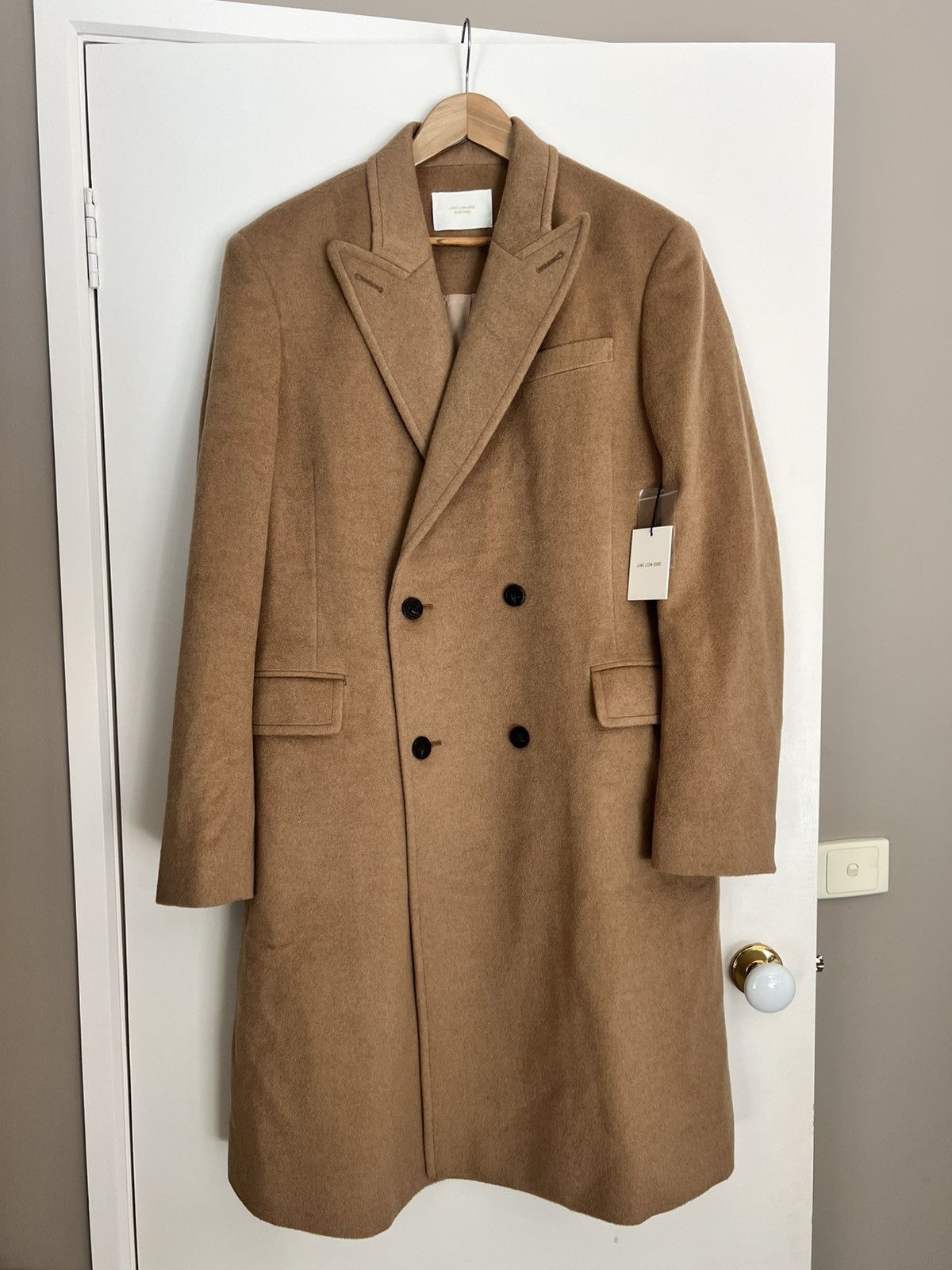 Aime Leon Dore Aime Leon Dore Camel Hair Double Breasted Coat Size US L / EU 52-54 / 3 - 2 Thumbnail
