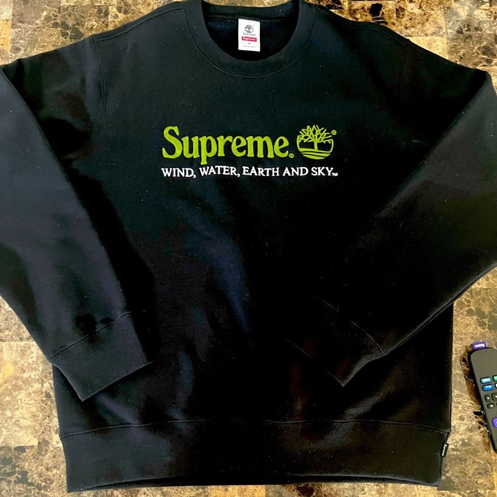 Supreme SUPREME+TIMBERLAND BLACK CREWNECK SWEATSHIRT AND SIZE M NWOT Size US M / EU 48-50 / 2 - 4 Thumbnail