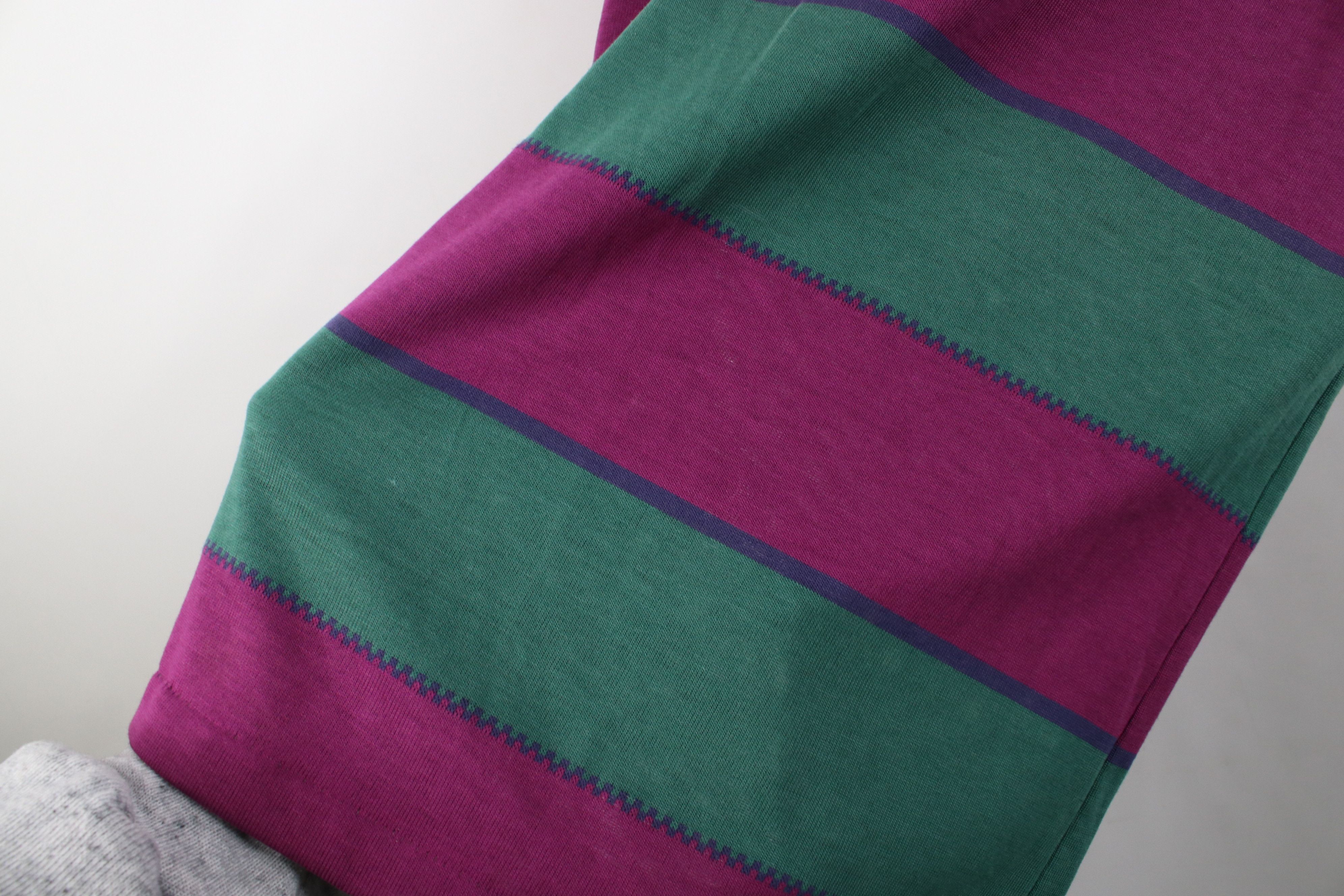 Vintage Vintage 80s 90s Streetwear Knit Striped Golf Polo Shirt USA Size US XL / EU 56 / 4 - 6 Thumbnail