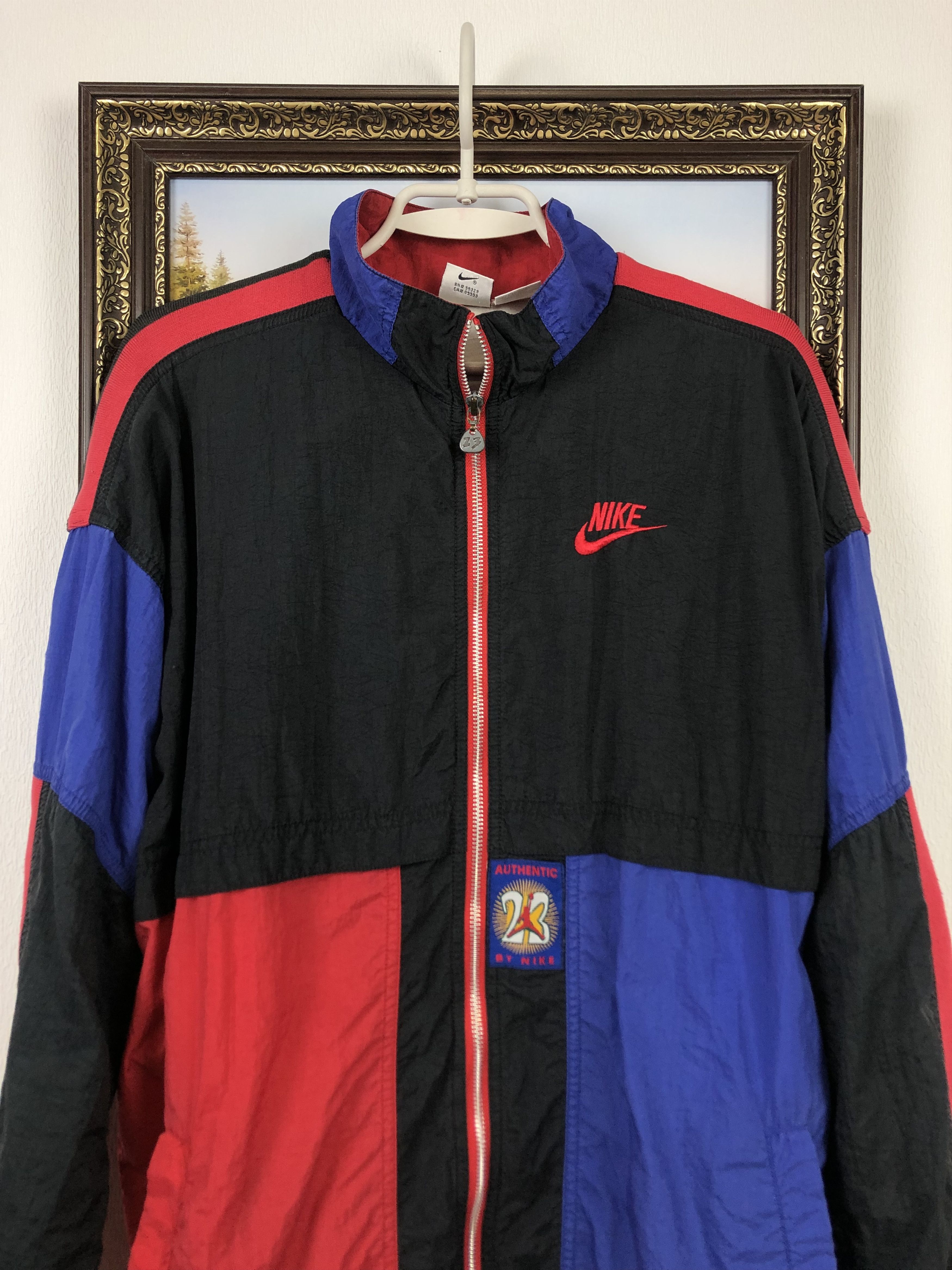Nike Vintage 1990s Nike Authentic Air Jordan Windbreaker Jacket Size US S / EU 44-46 / 1 - 4 Thumbnail
