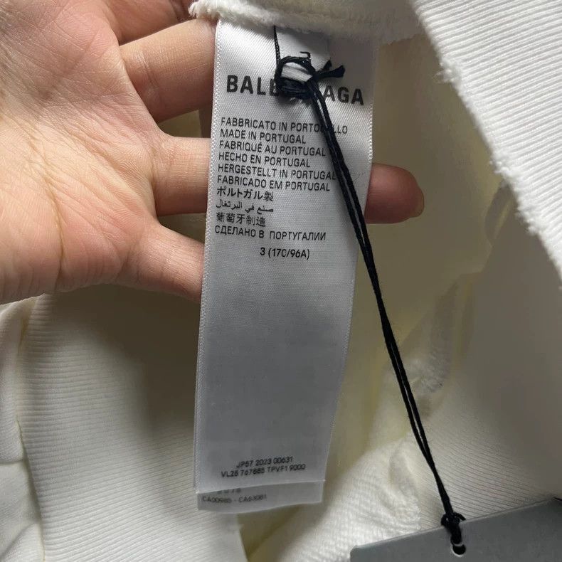 Balenciaga Balenciaga Balenciaga White Logo Graphic Hoodie-2506 Size US M / EU 48-50 / 2 - 6 Thumbnail