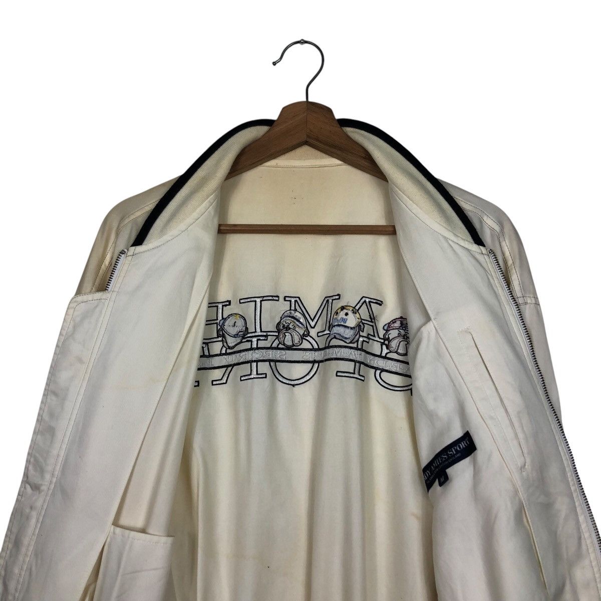 Japanese Brand × Vintage 📌Vintage Bomber Jacket Hardy Amies Sport Big Logo Size US M / EU 48-50 / 2 - 15 Thumbnail