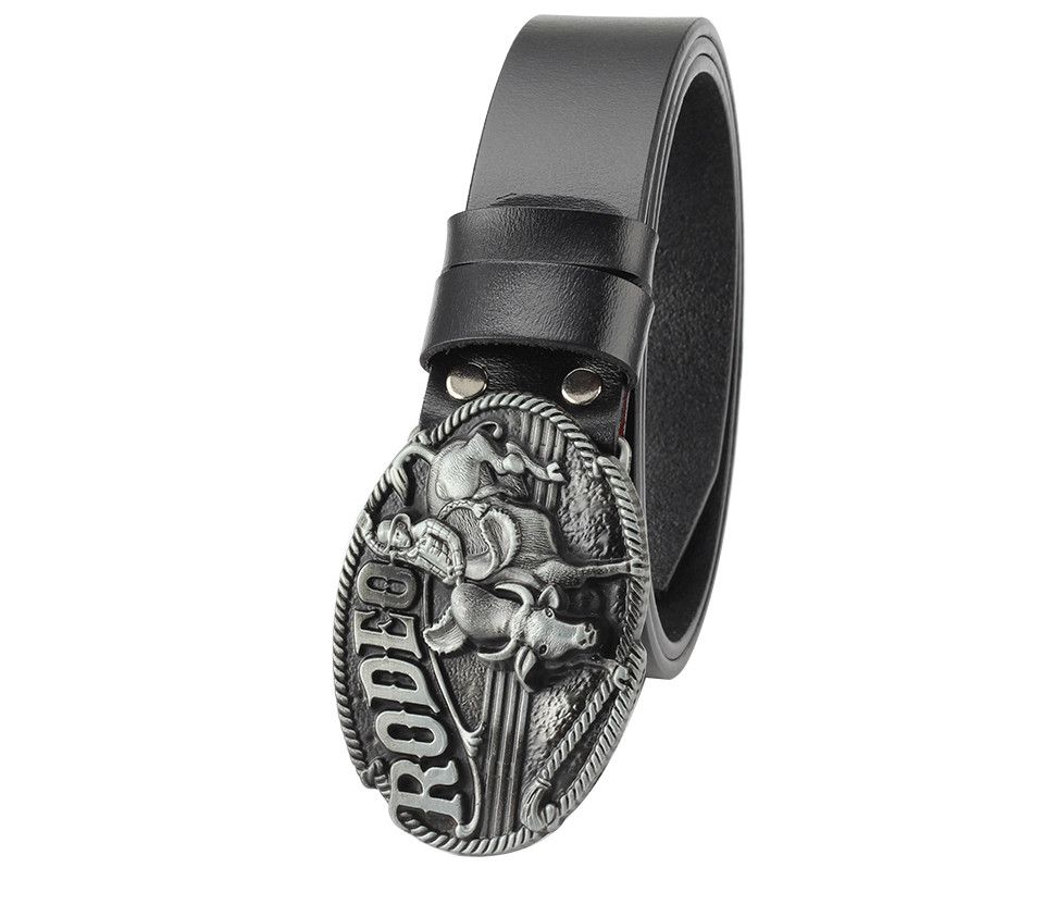 Designer Retro Vintage Belt Riveted Belts Menswear Accessories Size ONE SIZE - 4 Thumbnail