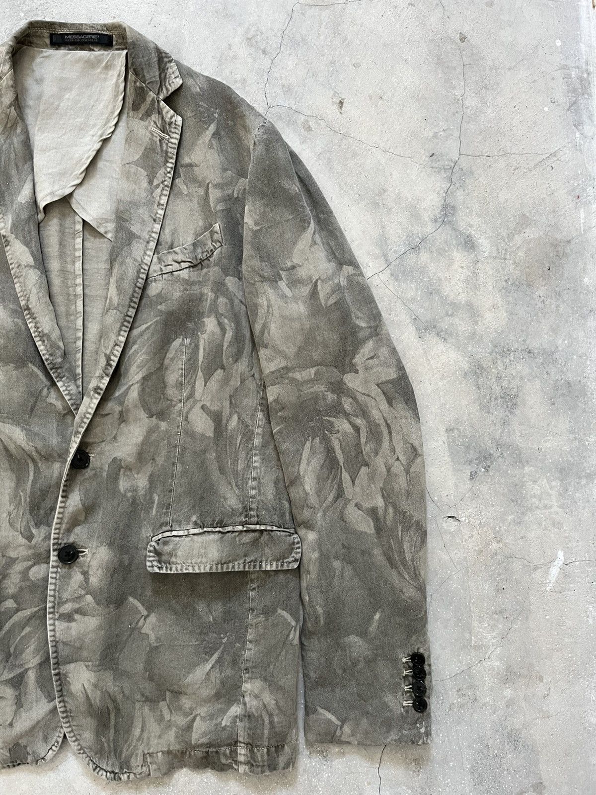 Messagerie Messagerie Patrizio Piscaglia Floral Linen Blazer Size US M / EU 48-50 / 2 - 3 Thumbnail