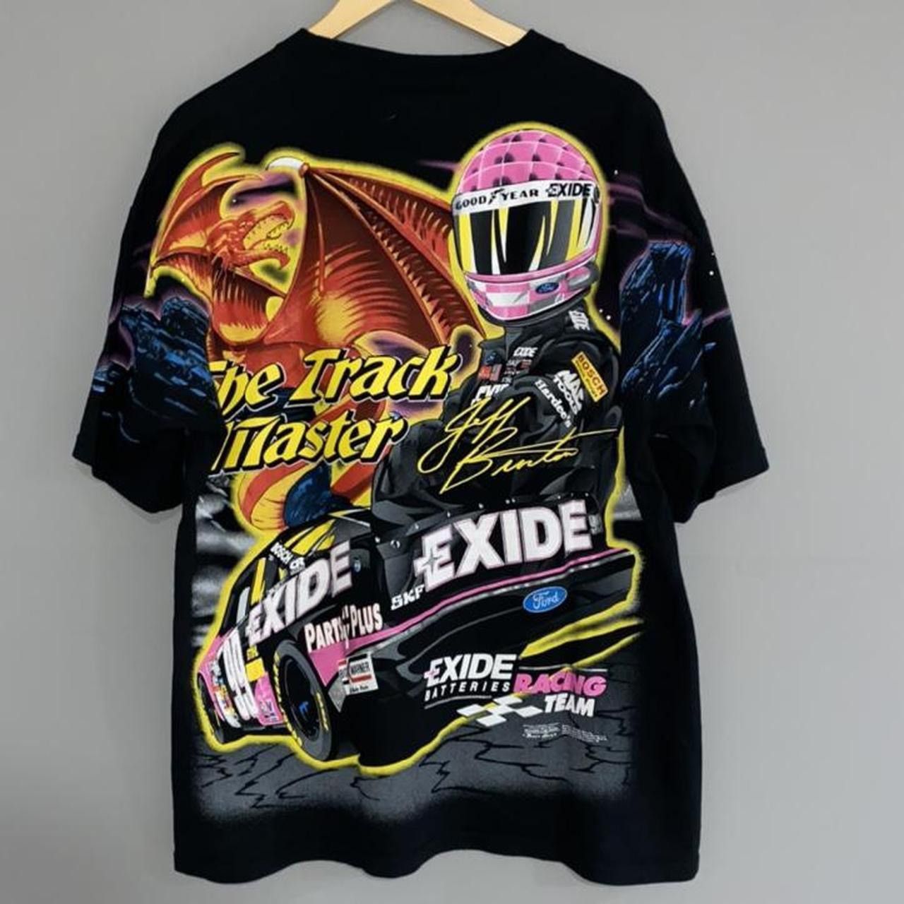 Vintage Jeff Burton vintage 90’s nascar racing tee Size US L / EU 52-54 / 3 - 2 Thumbnail