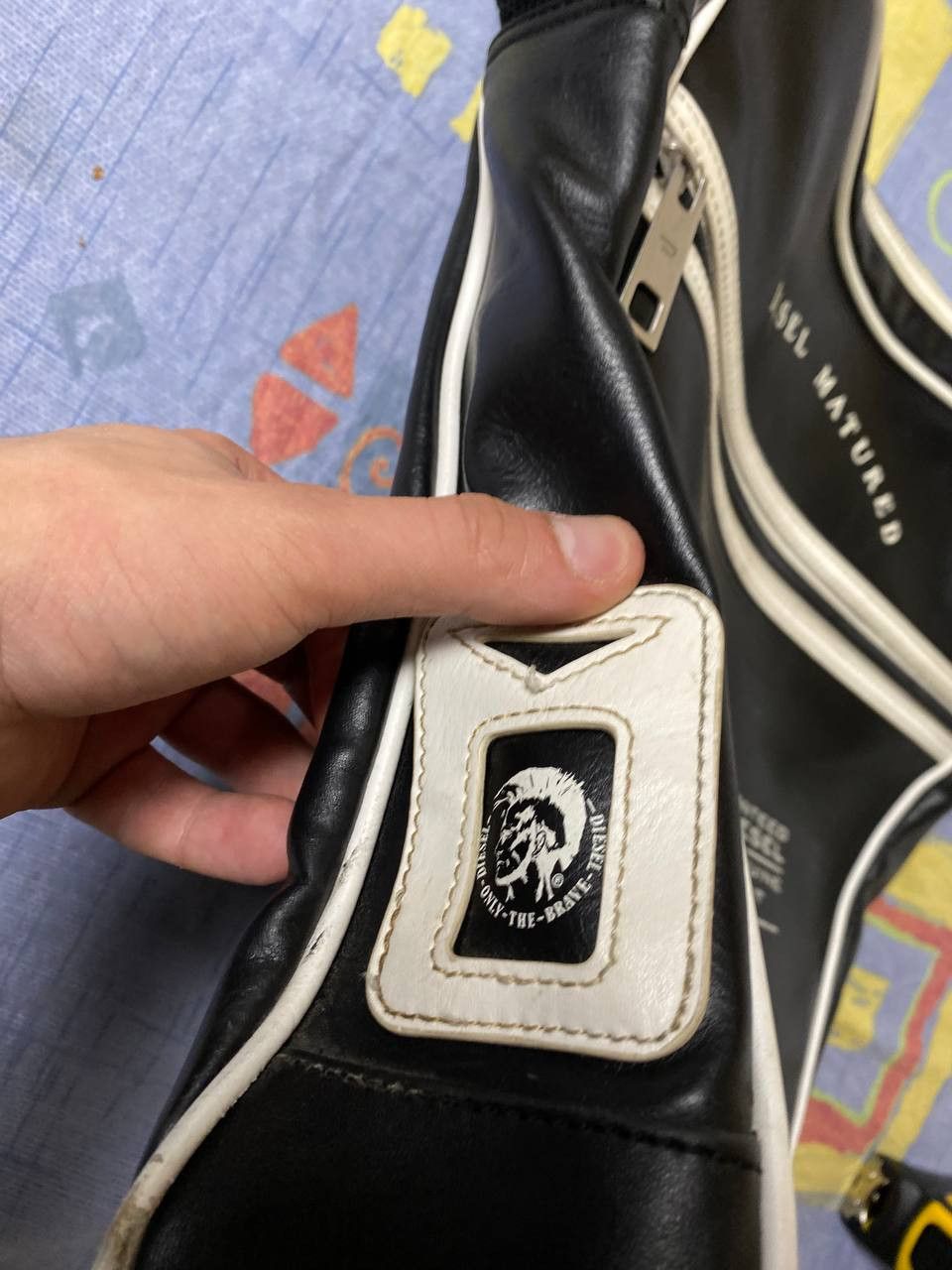 Diesel Vintage Diesel Messenger Shoulders Bag Backpack Y2K Big Logo Size ONE SIZE - 14 Thumbnail