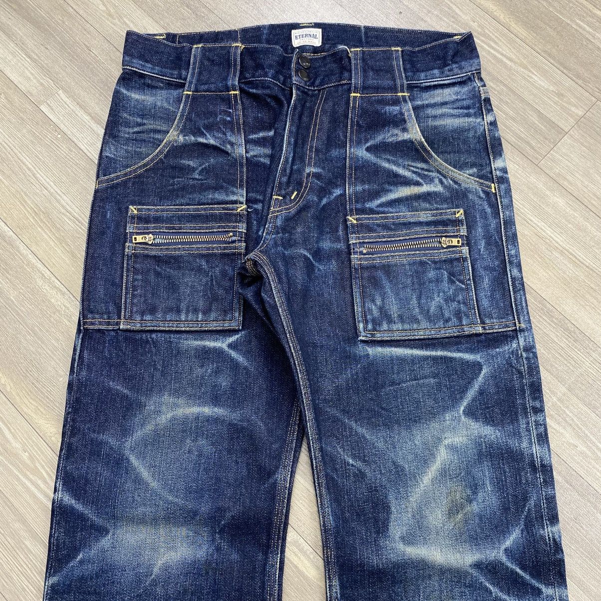 Eternal 1990s Vintage Eternal Japan Faded Selvedge Jeans Bush Pants Size US 32 / EU 48 - 4 Thumbnail