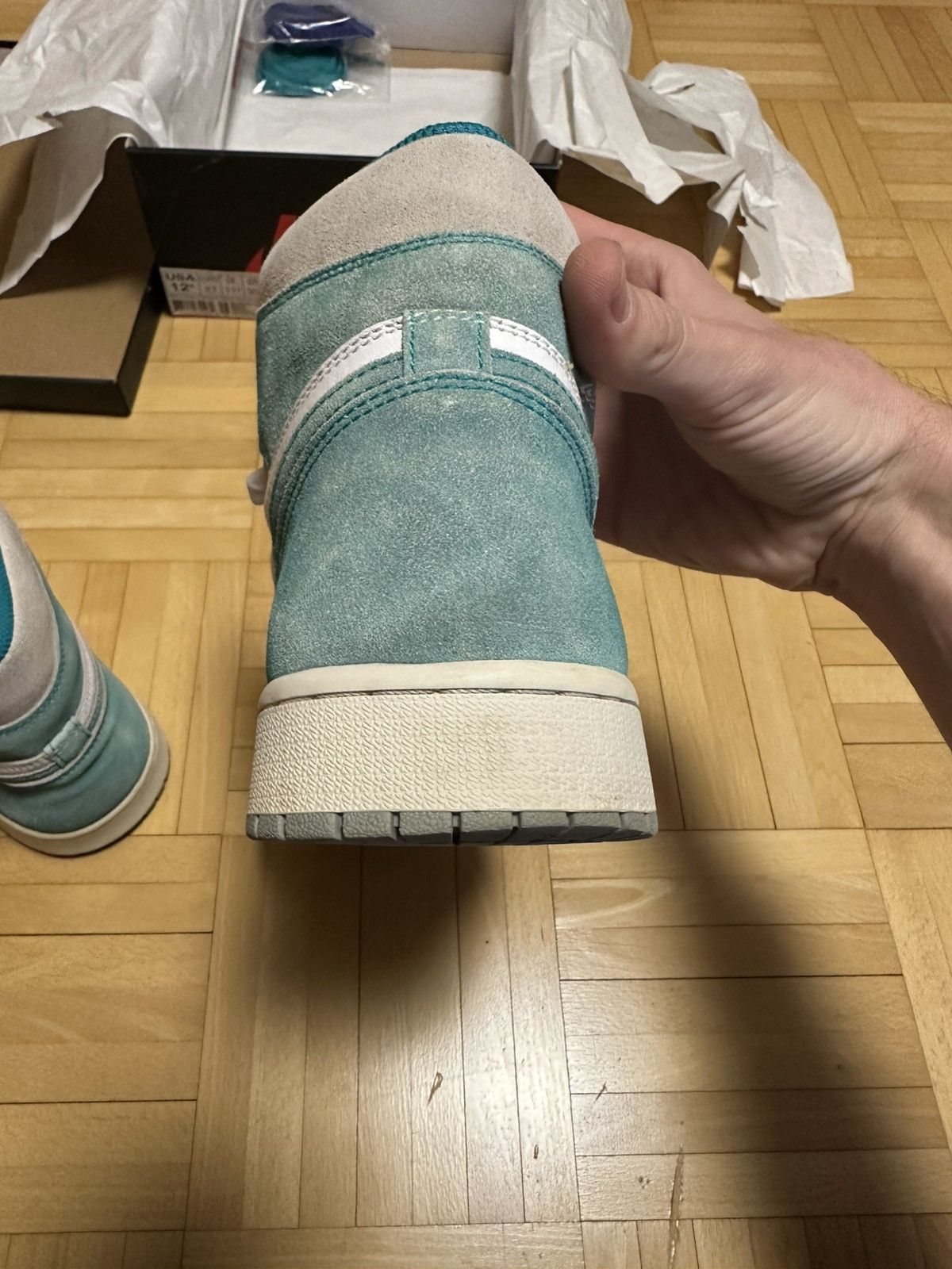 Nike Air jordan 1 Turbo Green Size US 12.5 / EU 45-46 - 9 Thumbnail