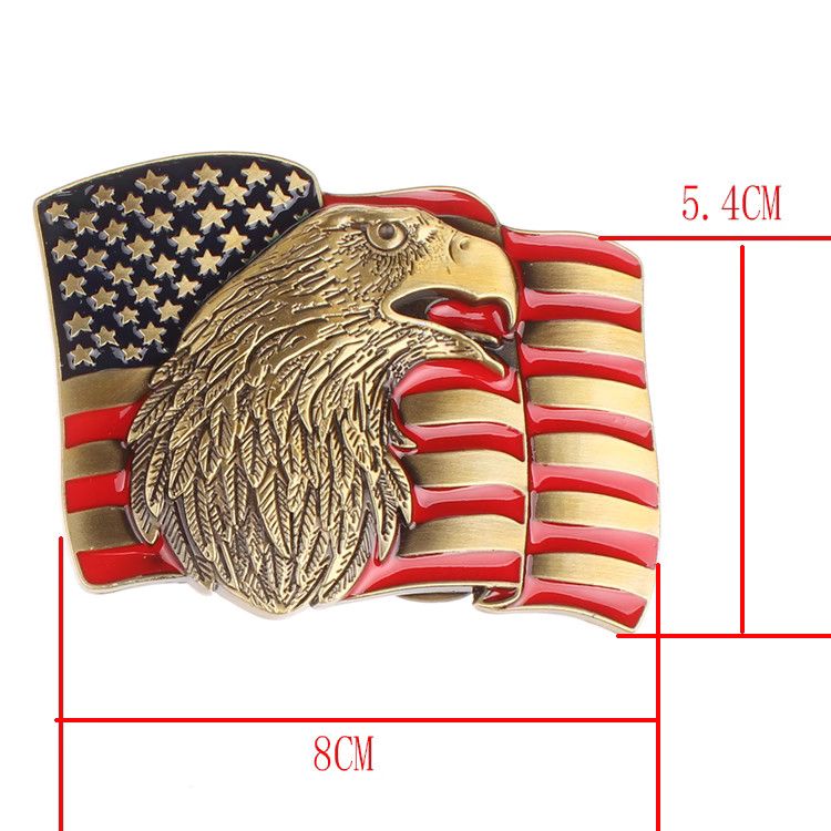 Designer Eagle Dark Vintage Belt Riveted Belts Menswear Accessories Size ONE SIZE - 3 Thumbnail