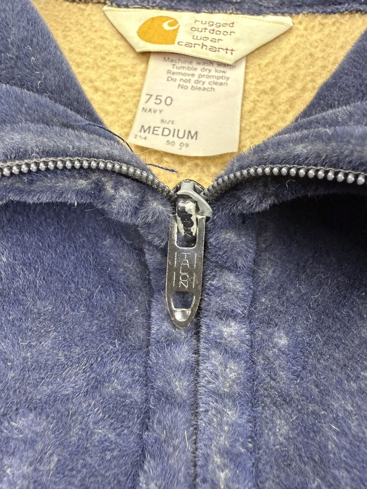 Carhartt Vintage RARE 70s CARHARTT Suede/Velvet TALON USA 🇺🇸 Zip Up Size US M / EU 48-50 / 2 - 9 Thumbnail