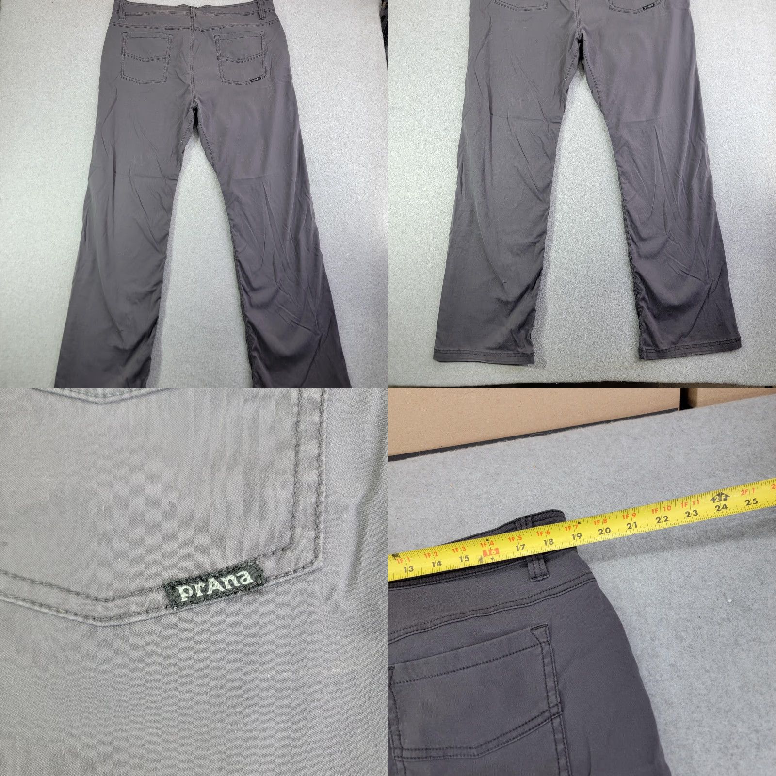 Prana prAna Pants Mens 38x30 Gray Slim Fit Microfiber Chino Casual Stretch Breathe Collection Size US 38 / EU 54 - 8 Thumbnail