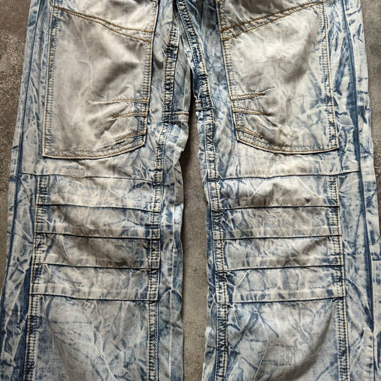 Hysteric Glamour × Japanese Brand Amazing Japanese Multipocket Washed Jeans (rick owens vibe) Size US 30 / EU 46 - 5 Thumbnail