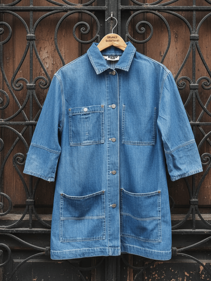DKNY Vintage DKNY Jeans Denim Chore Coat Jacket Size US M / EU 48-50 / 2 - 1 Thumbnail
