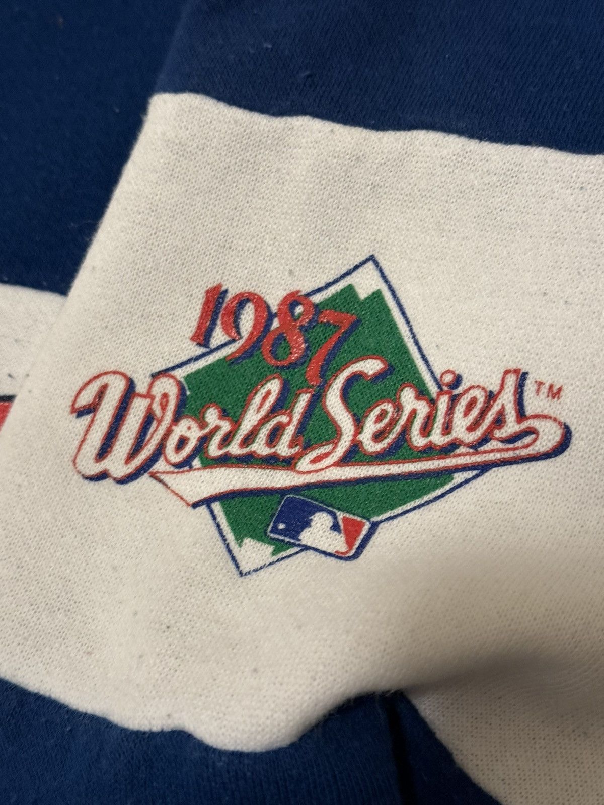 MLB × Vintage Retro World Series Minnesota Twins Striped Crewneck Size US M / EU 48-50 / 2 - 3 Thumbnail
