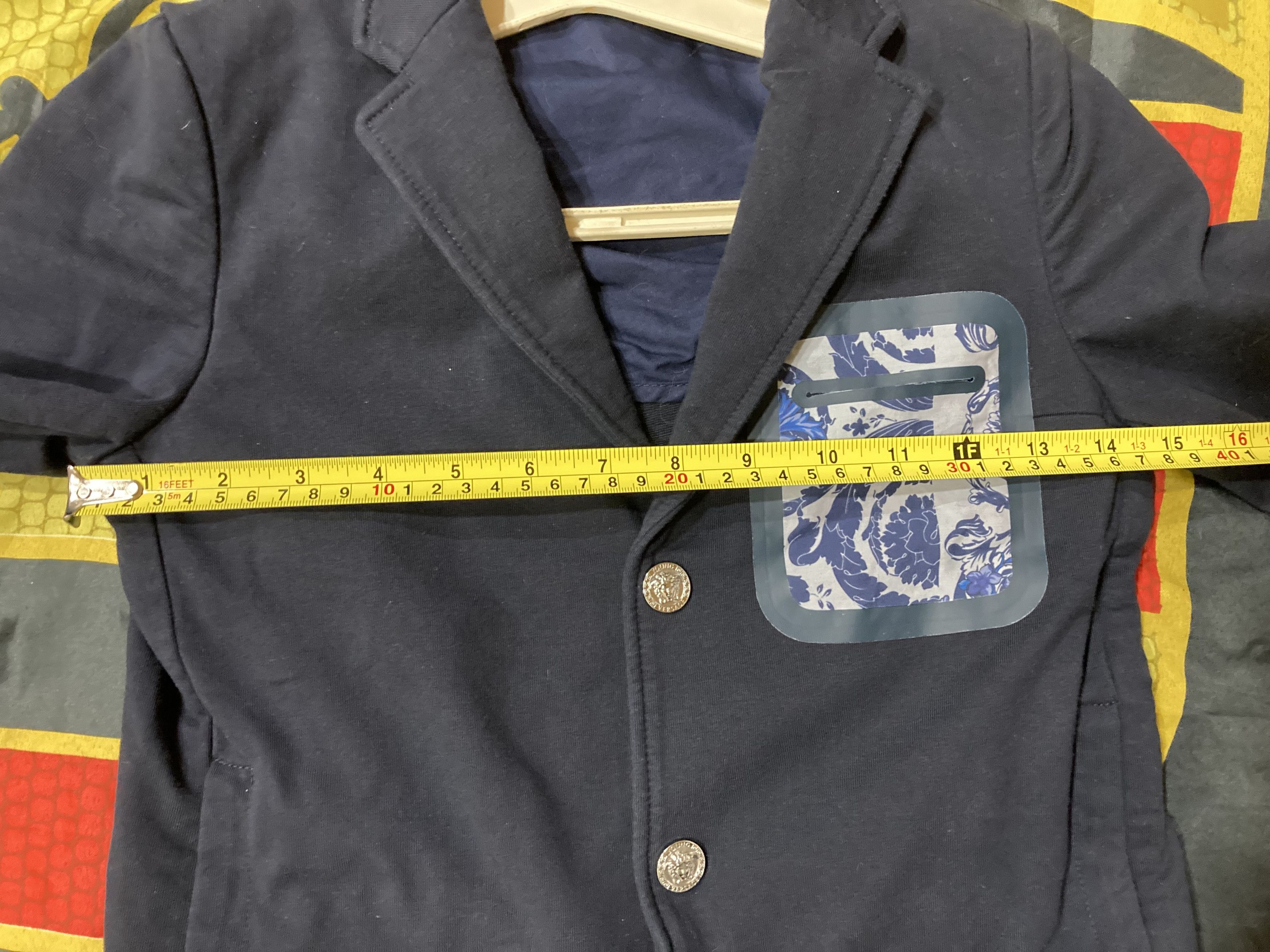 Versace Navy Blue Young Versace Jacket Kids, Made in Italy Size US XXS / EU 40 - 7 Thumbnail
