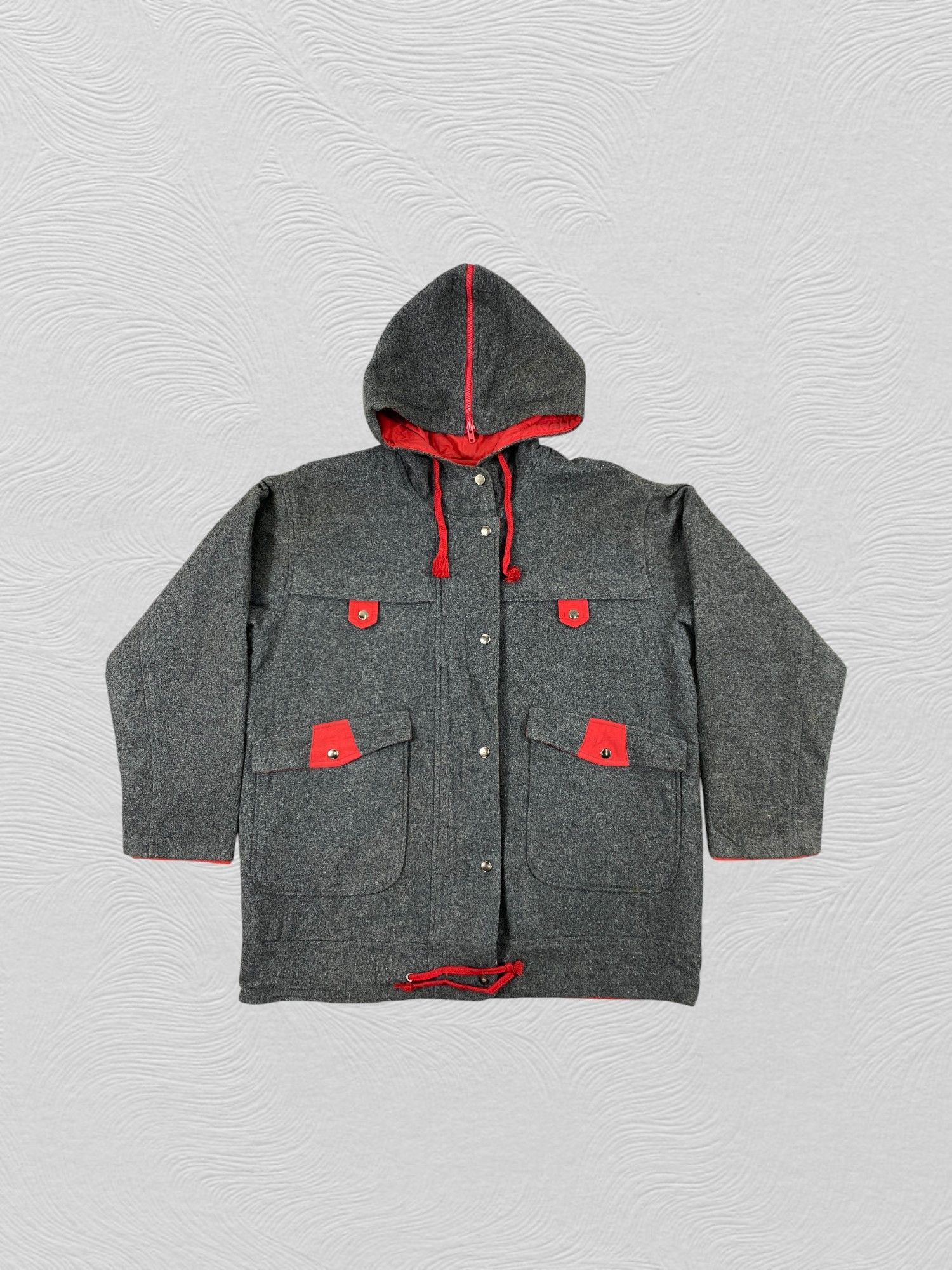 Japanese Brand Japanese Brand Simple Life 4 Pocket Hoodie Wool Jacket -J192 Size US M / EU 48-50 / 2 - 1 Thumbnail