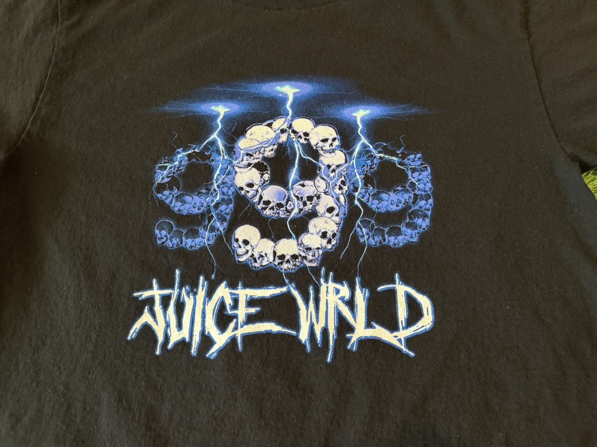 999 Club Juice Wrld 999 Club Vanity Tshirt Skeleton Lightening Skulls Size US M / EU 48-50 / 2 - 2 Thumbnail