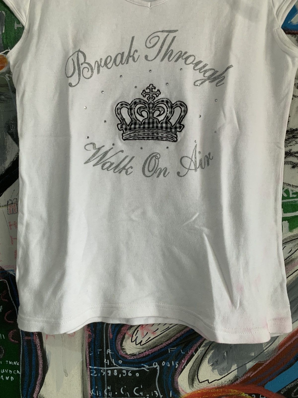 Japanese Brand Japanese Pendora Poem Crown Women Tee Size S / US 4 / IT 40 - 4 Thumbnail