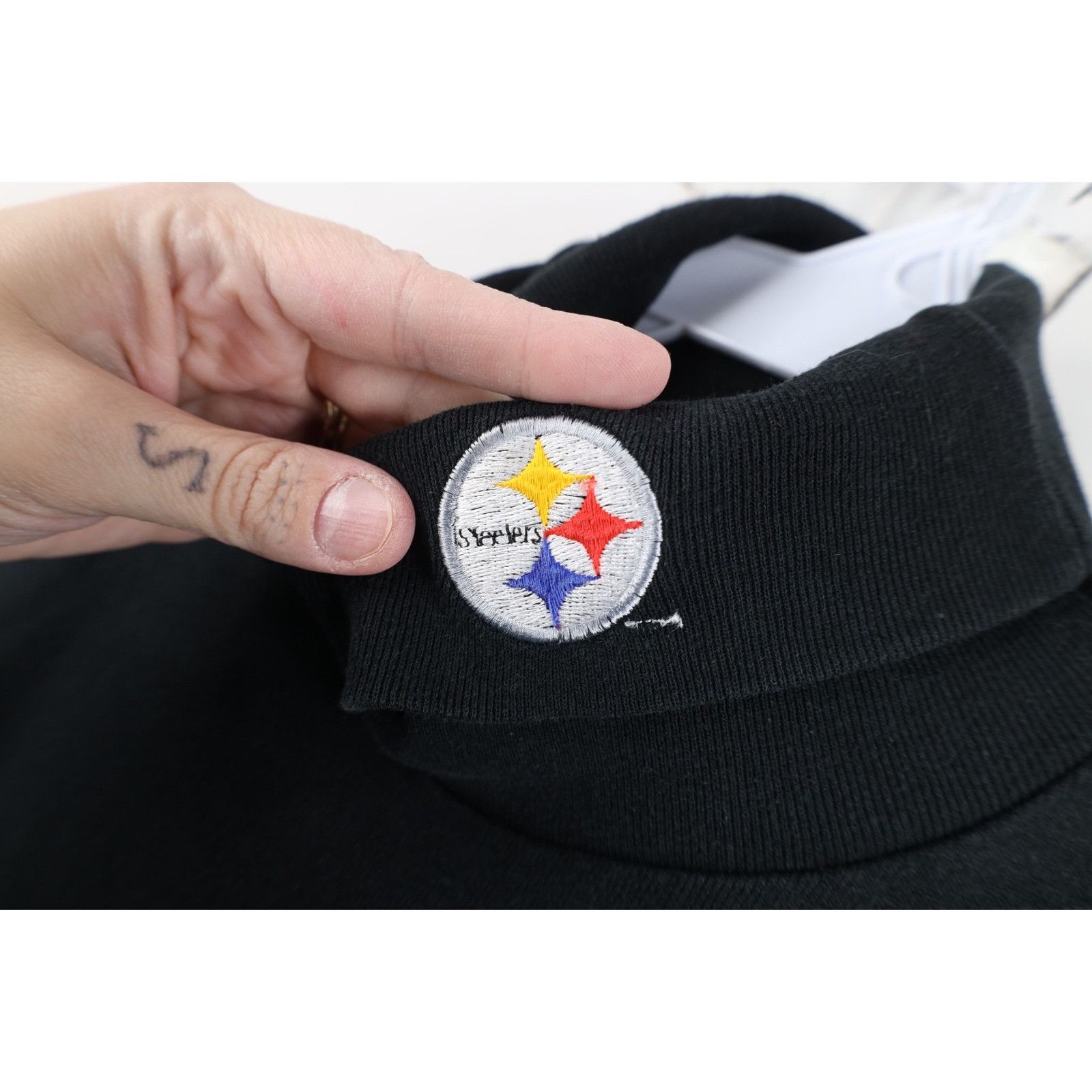 Majestic Vintage 90s Majestic Ribbed Pittsburgh Steelers Turtleneck Size US XL / EU 56 / 4 - 4 Thumbnail