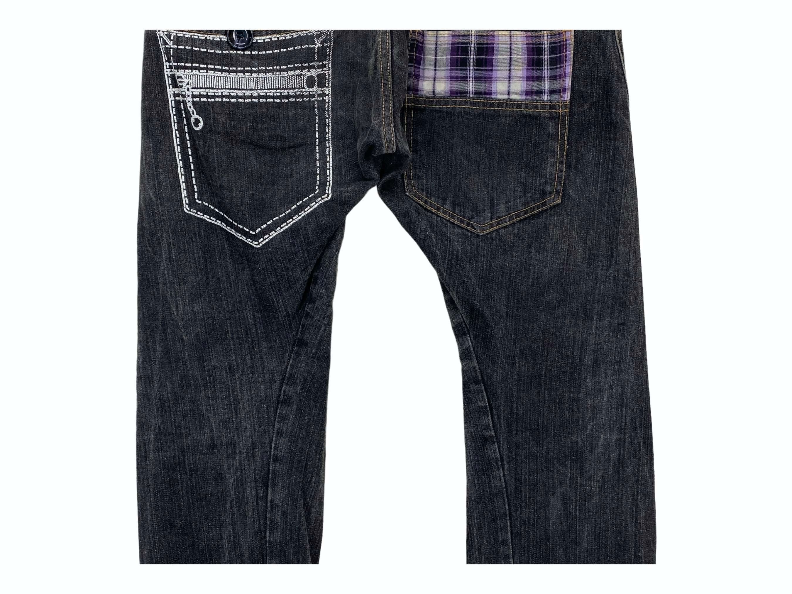 Japanese Brand RMT Double Waist Denim Jeans Japanese Punk Size US 33 - 9 Thumbnail