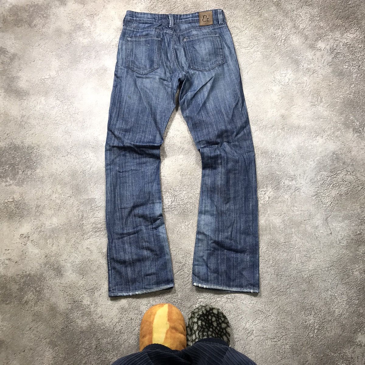 Vintage Vintage Y2K Distressed Baggy Flared Jeans Japan Grunge 27 Size 27" / US 4 / IT 40 - 3 Thumbnail