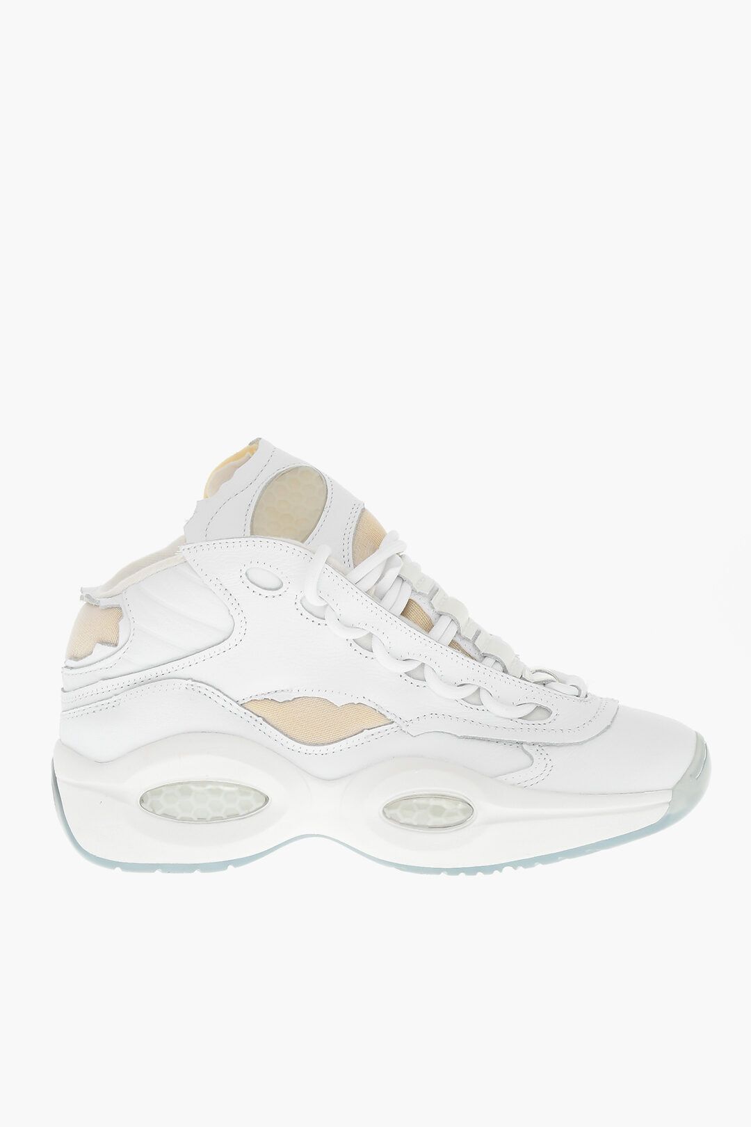 og1mm1125 Unisex Mid-Top Sneakers in White