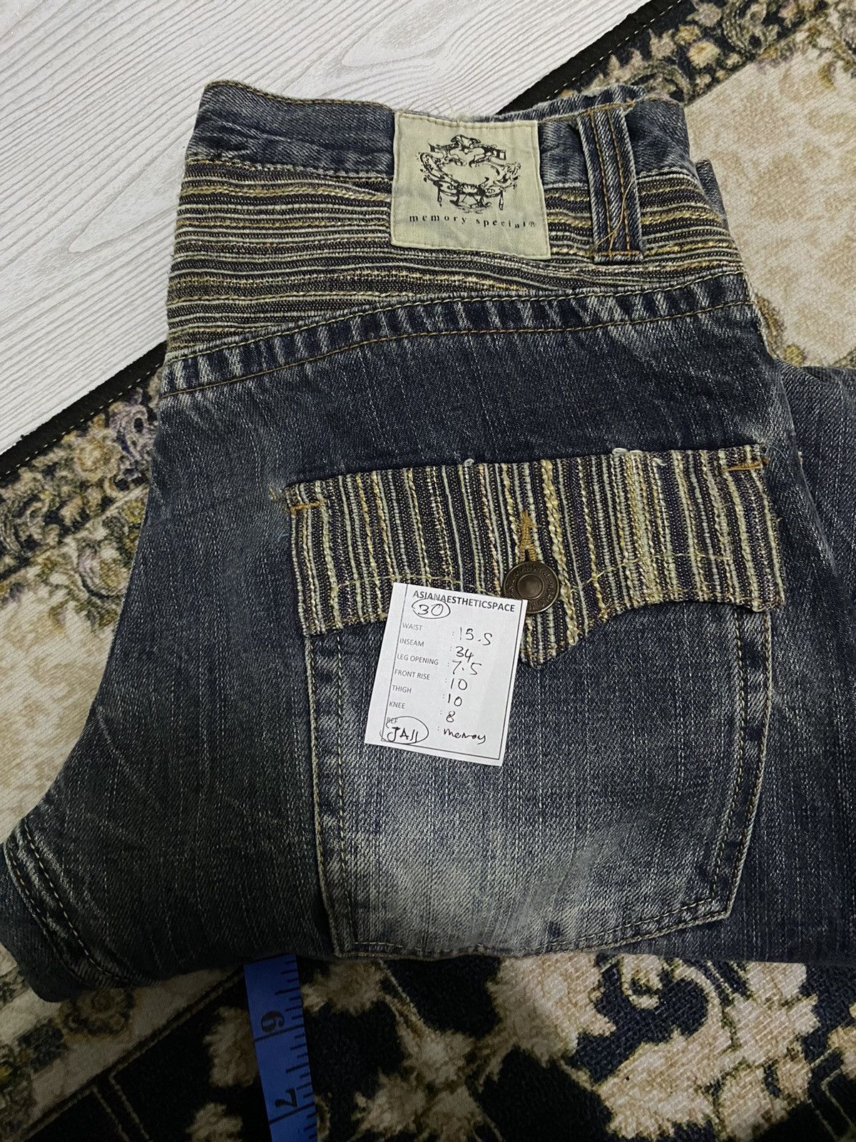 Japanese Brand Vintage Memory Special Japan Art Clawn Mark Extend Rise Size US 30 / EU 46 - 16 Thumbnail
