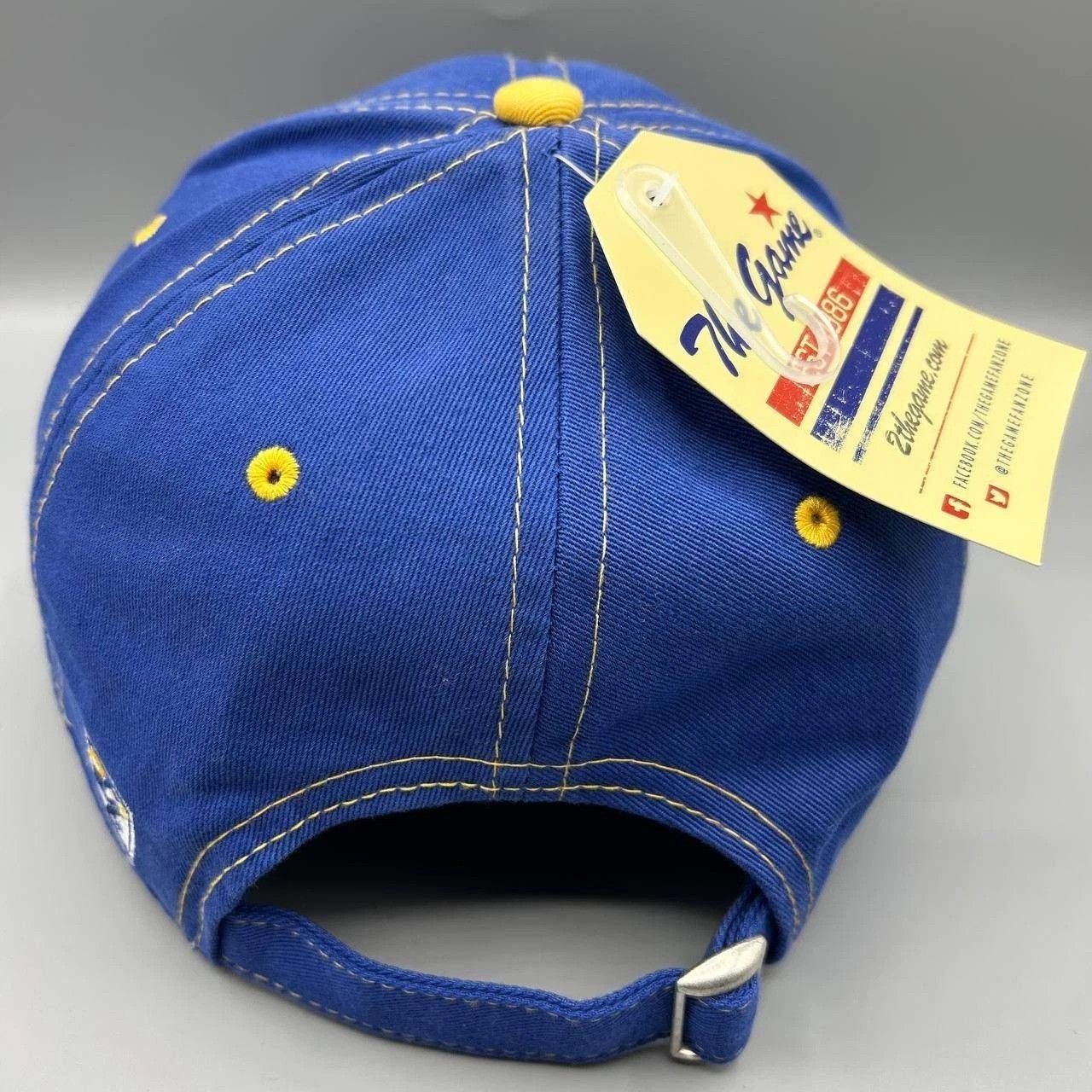The Game Vintage University of Delaware Blue Hens Hat NCAA Strap Back Size ONE SIZE - 4 Thumbnail