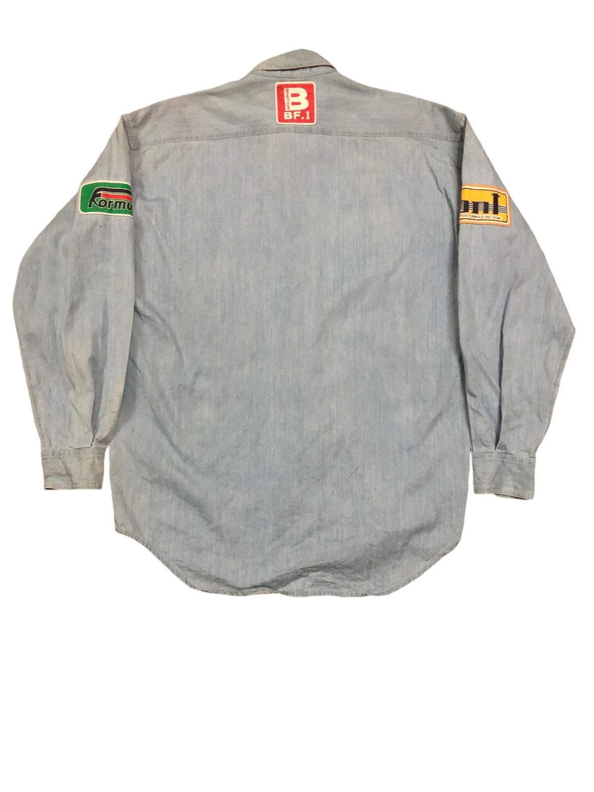 Benetton Benetton Formula One Button Ups Pacthes Shirt Size US M / EU 48-50 / 2 - 2 Thumbnail