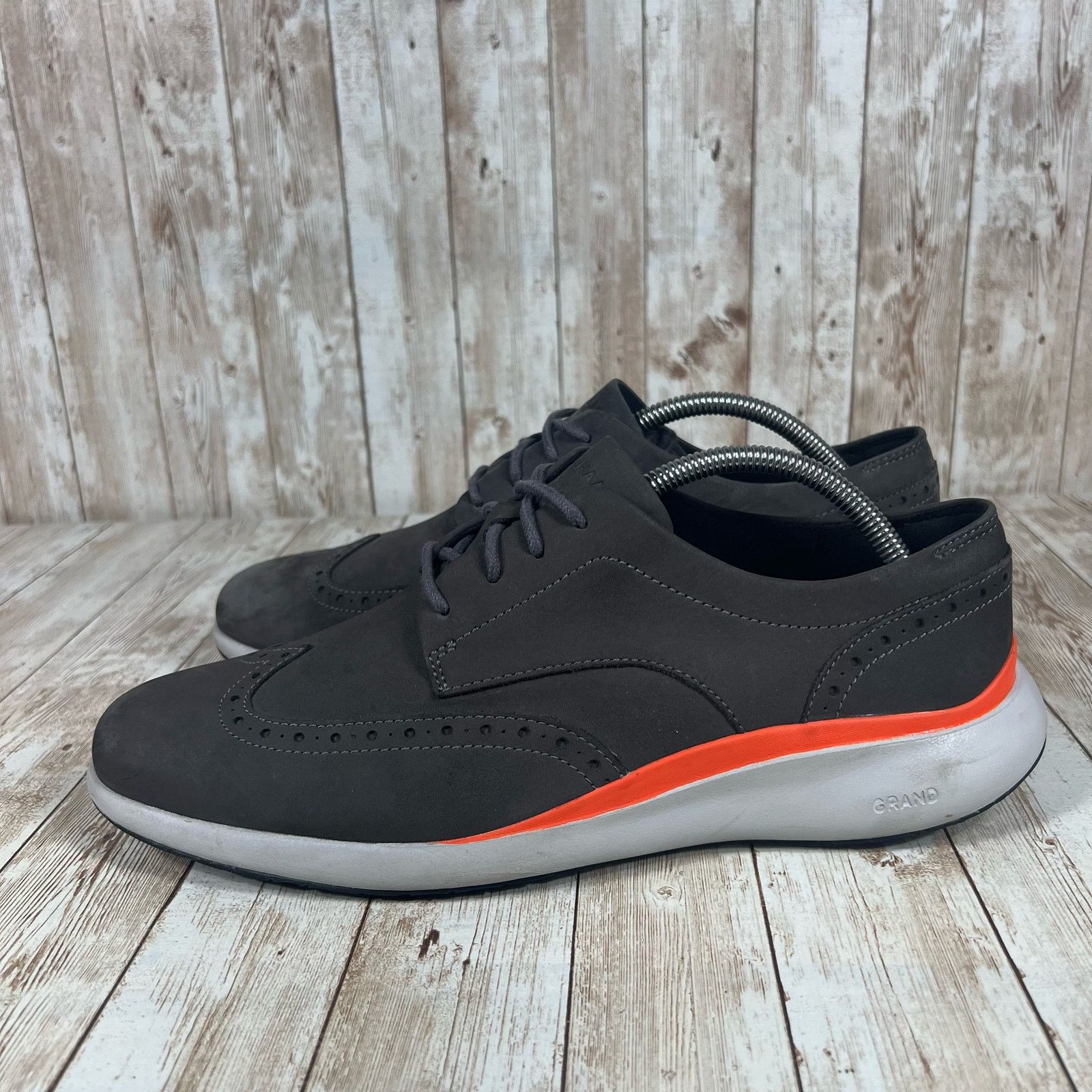 Cole Haan Cole Haan grand Troy wingtip Oxford pavement gray Mens 10 Size US 10 / EU 43 - 2 Thumbnail