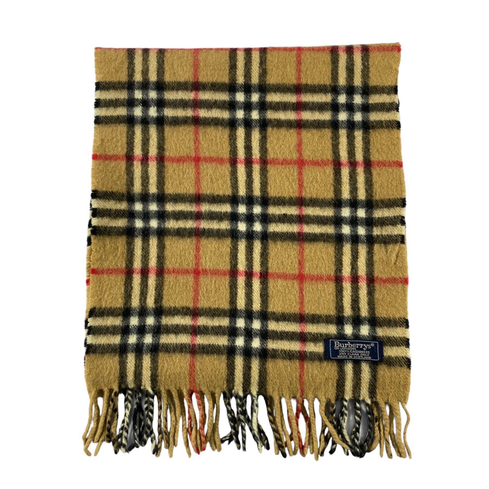 Burberry × Vintage Burberry Scarf / Muffler / Neckwear - WW1634 Size ONE SIZE - 2 Thumbnail