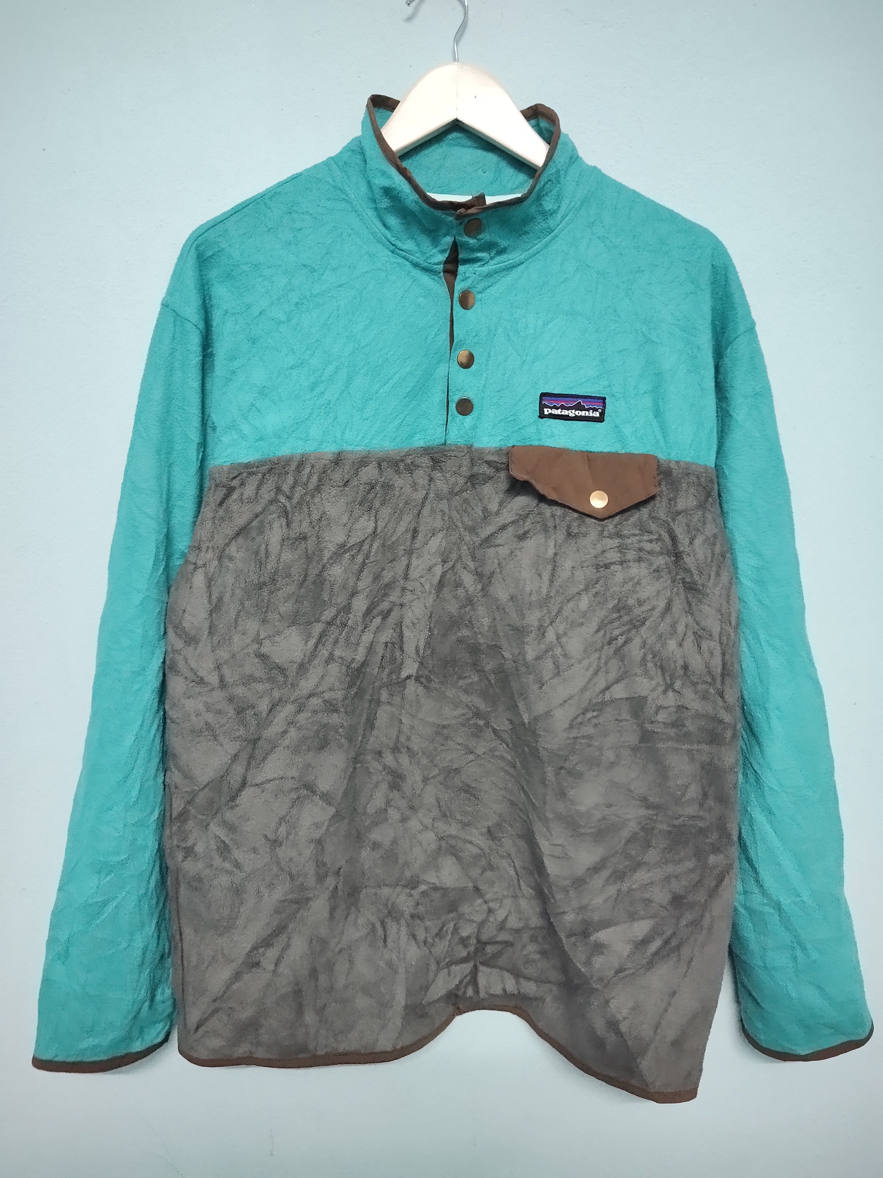 Patagonia Patagonia Half Button Two Tone Colour Sweatshirt Size US L / EU 52-54 / 3 - 1 Thumbnail